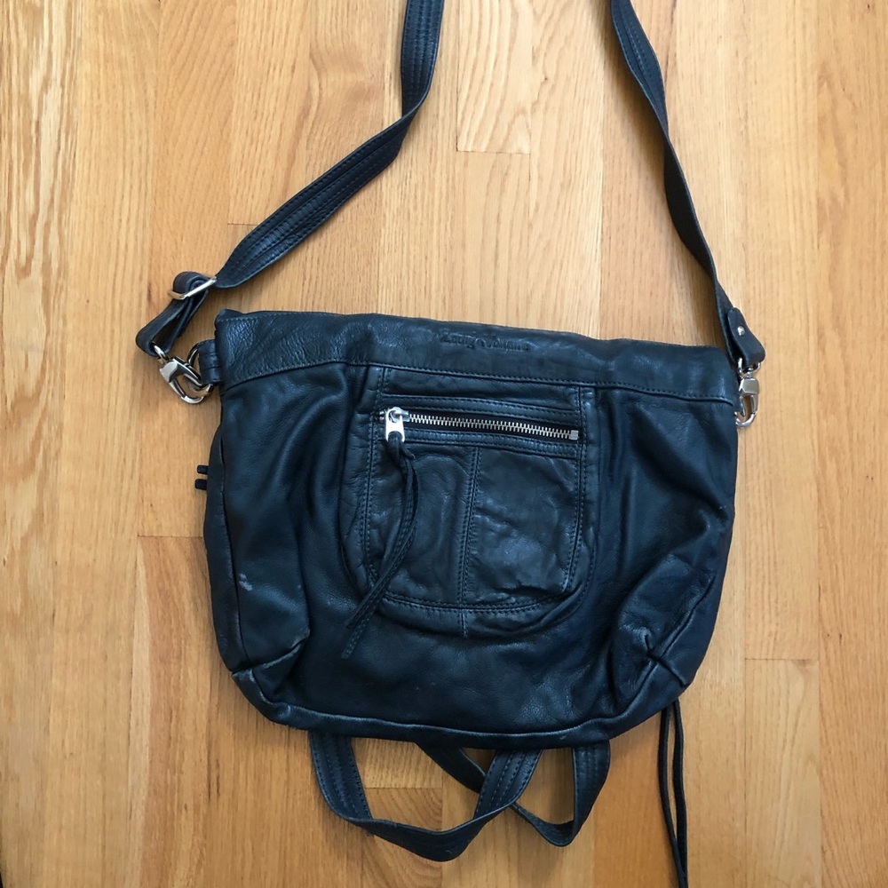 Dark blue Zadig & Voltaire leather bag - Picture 3 of 9